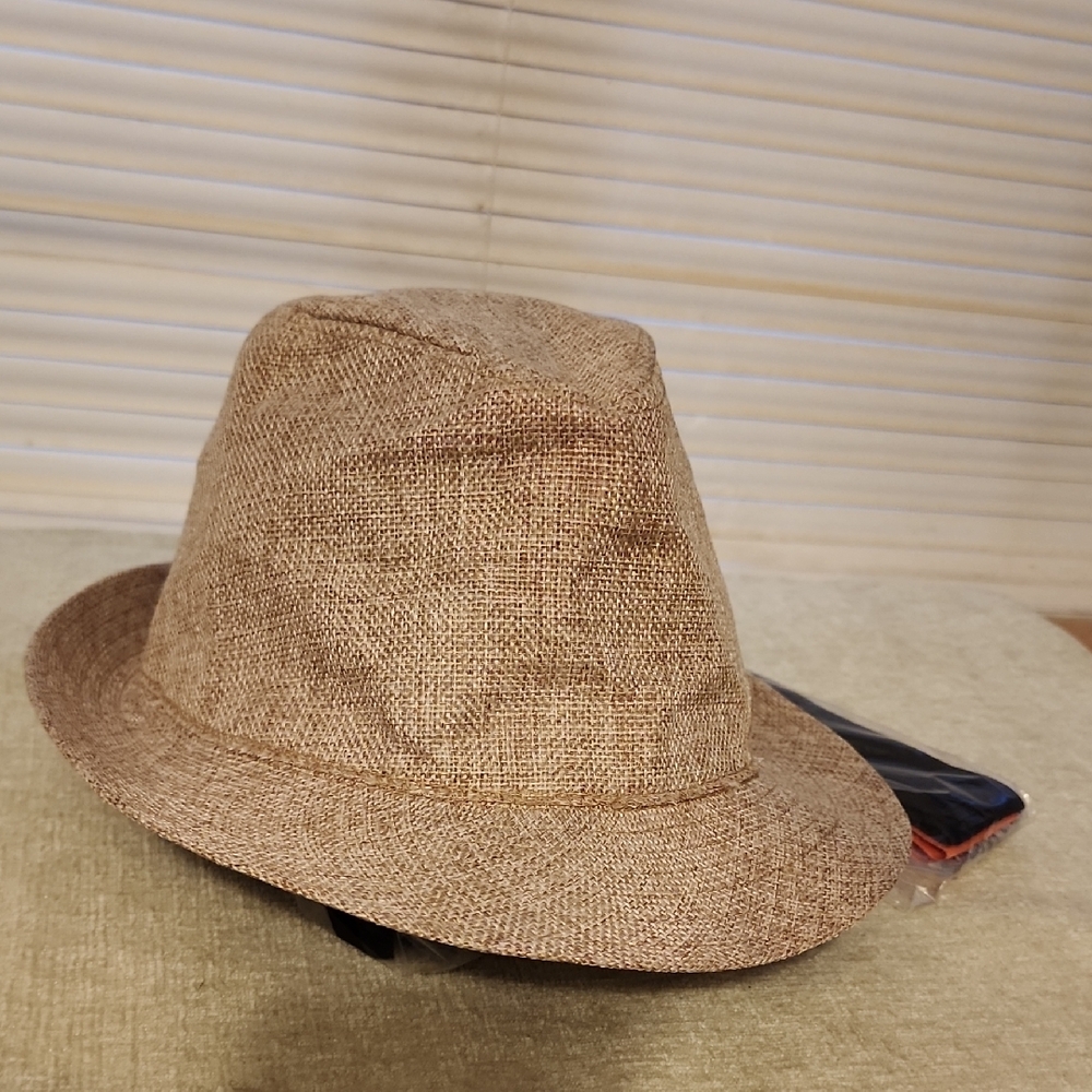 MARK STYLISH TAN  FEDORA HAT